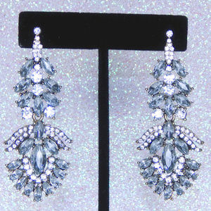 Gold and Rhinestone post earrings